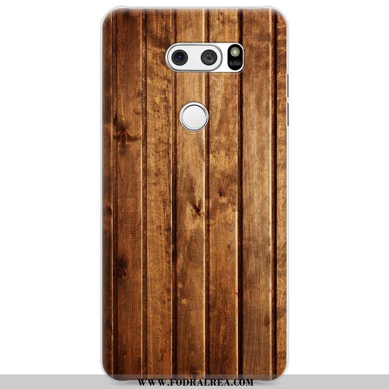 Fodral Lg V30 Kreativa Skal Målade, Lg V30 Wood Fallskydd Grå