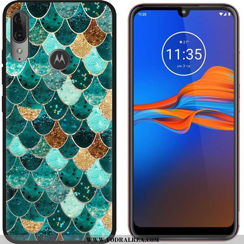 Fodral Moto E6 Plus Nubuck Mobil Telefon Purpur, Skal Moto E6 Plus Kreativa Tecknat Lila