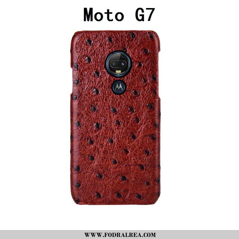 Fodral Moto G7 Mönster Cow Svart, Skal Moto G7 Skydd Fallskydd Svarta