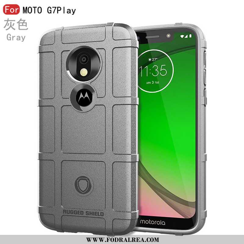 Fodral Moto G7 Play Mjuk Skal Ny, Moto G7 Play Silikon Fallskydd Svarta