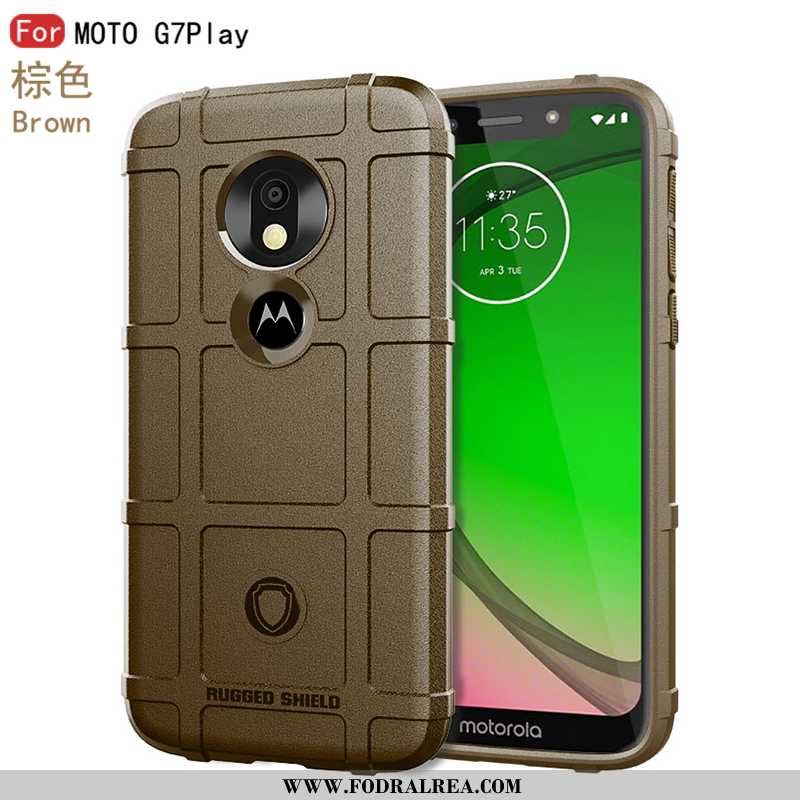 Fodral Moto G7 Play Mjuk Skal Ny, Moto G7 Play Silikon Fallskydd Svarta