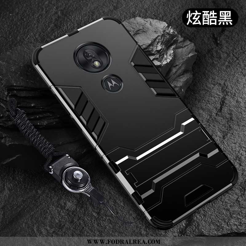 Fodral Moto G7 Play Personlighet Fallskydd Magnetic, Skal Moto G7 Play Kreativa Skydd Svarta