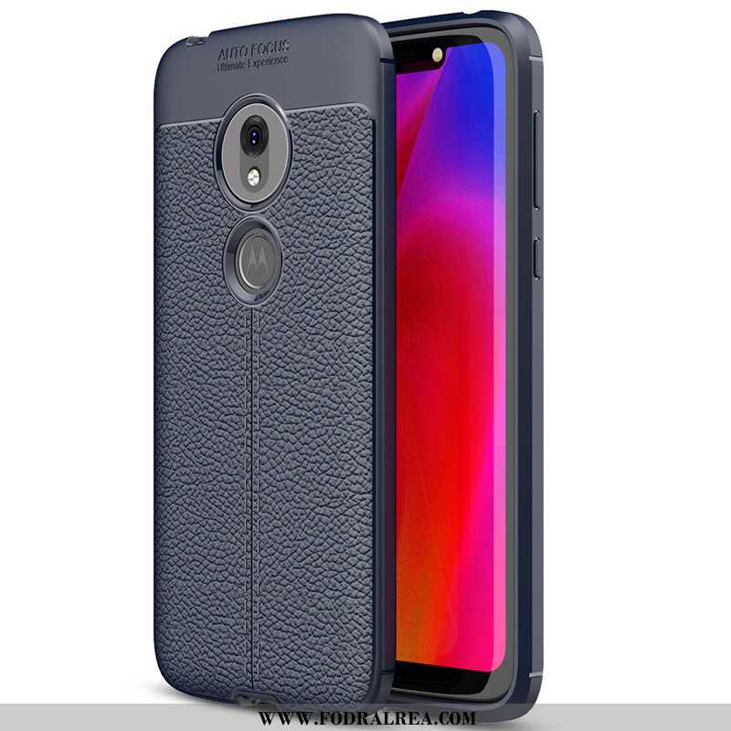 Fodral Moto G7 Play Skydd Silikon All Inclusive, Skal Moto G7 Play Läder Enkel Röd