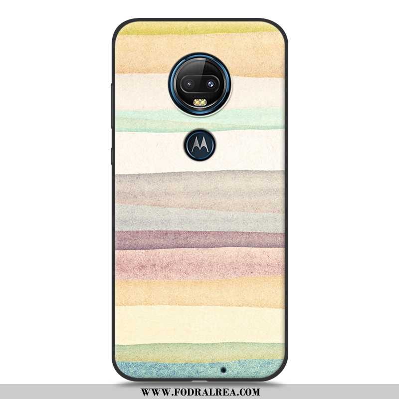 Fodral Moto G7 Plus Skydd Trend Mjuk, Skal Moto G7 Plus Mode Rosa