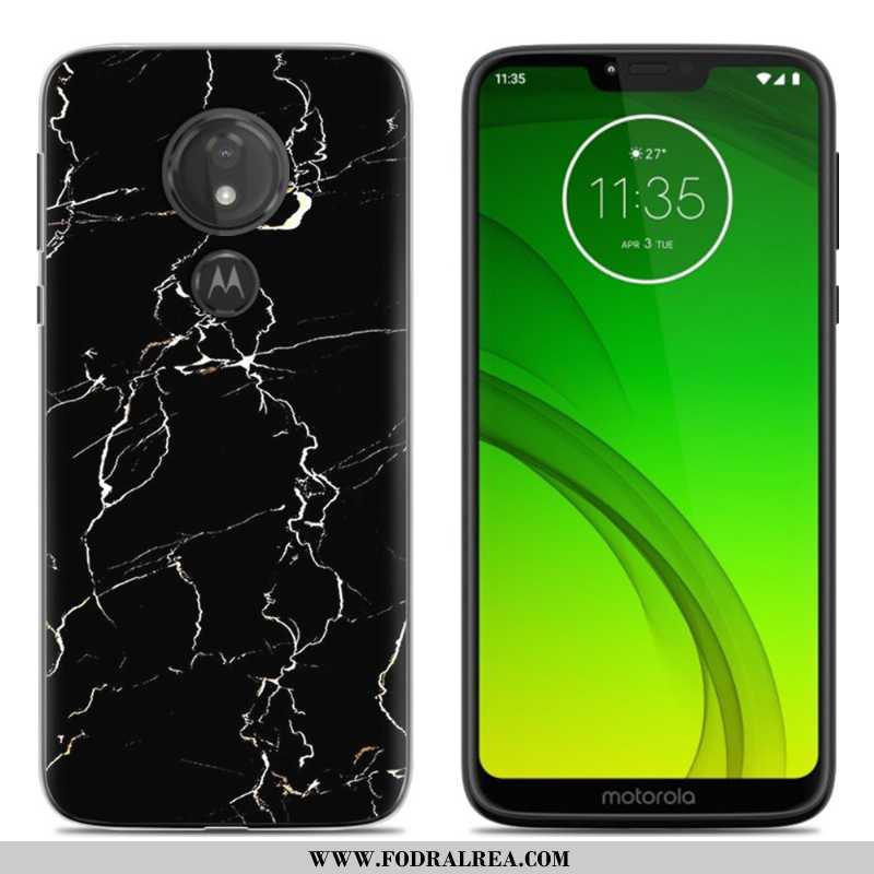 Fodral Moto G7 Power Mjuk All Inclusive Fodral, Skal Moto G7 Power Tecknat Purpur Lila