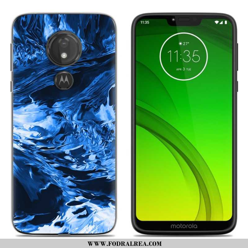 Fodral Moto G7 Power Mjuk All Inclusive Fodral, Skal Moto G7 Power Tecknat Purpur Lila