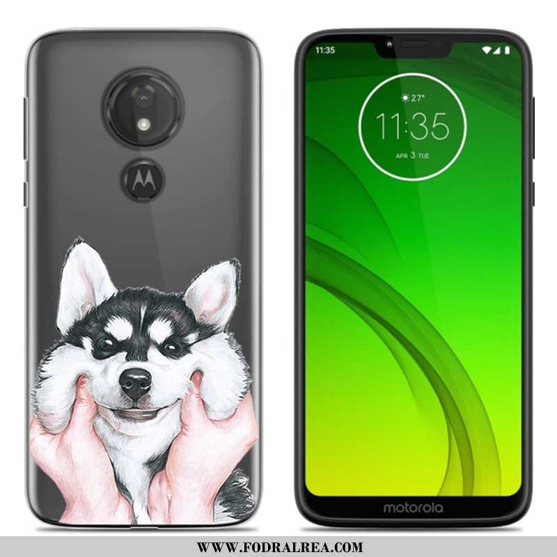 Fodral Moto G7 Power Mjuk All Inclusive Fodral, Skal Moto G7 Power Tecknat Purpur Lila