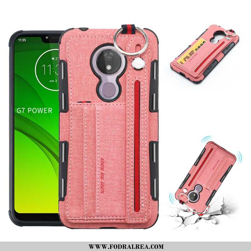 Fodral Moto G7 Power Skydd Mobil Telefon Skal, Skal Moto G7 Power Rosa