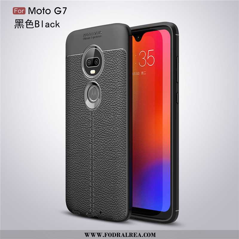 Fodral Moto G7 Silikon Fallskydd Mjuk, Skal Moto G7 Skydd Mobil Telefon Svarta