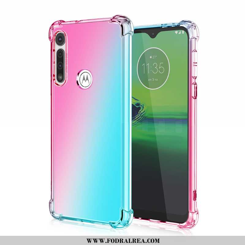 Fodral Moto G8 Power Lite Rosa Fallskydd Skal, Skal Moto G8 Power Lite Gradient Mobil Telefon