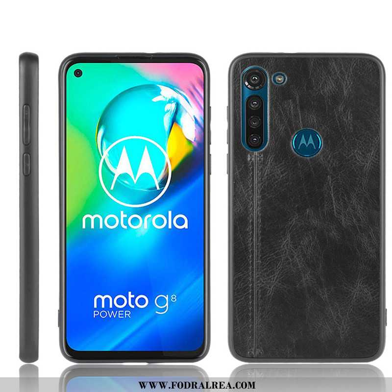 Fodral Moto G8 Power Skydd Skal Cow, Moto G8 Power Mönster Röd