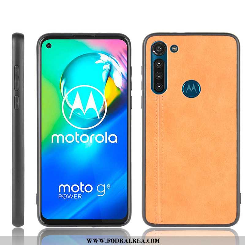 Fodral Moto G8 Power Skydd Skal Cow, Moto G8 Power Mönster Röd