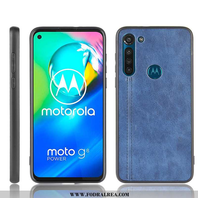 Fodral Moto G8 Power Skydd Skal Cow, Moto G8 Power Mönster Röd