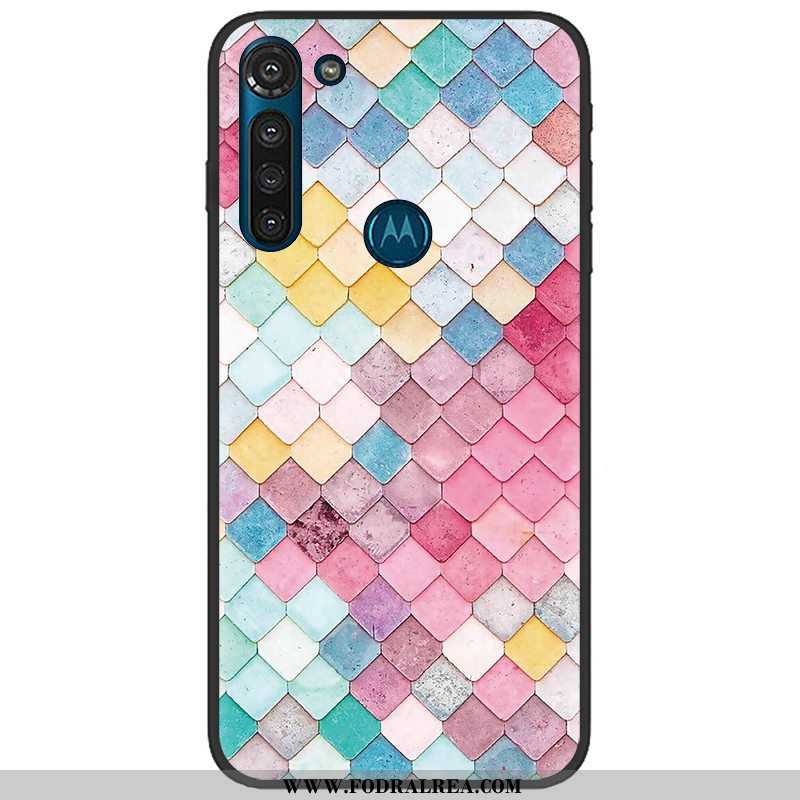 Fodral Moto G8 Power Trend Pu Fodral, Skal Moto G8 Power Mjuk Rosa