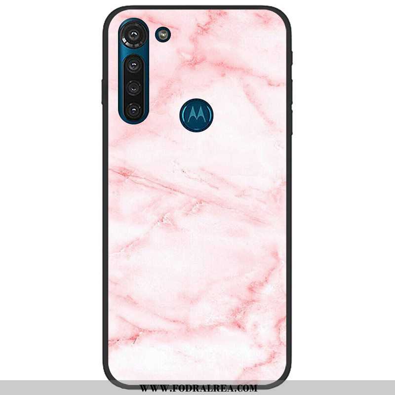 Fodral Moto G8 Power Trend Pu Fodral, Skal Moto G8 Power Mjuk Rosa