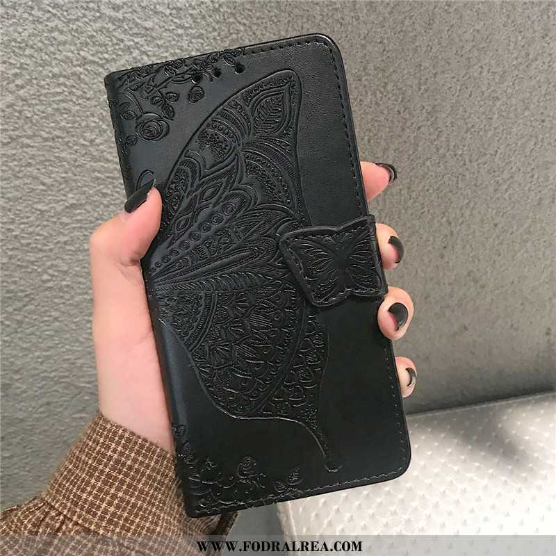 Fodral Moto G8 Power Vacker Mobil Telefon Embossing, Skal Moto G8 Power Läder Blommor Rosa