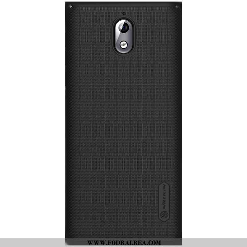 Fodral Nokia 3.1 Nubuck Fallskydd Hård, Skal Nokia 3.1 Skydd Svarta