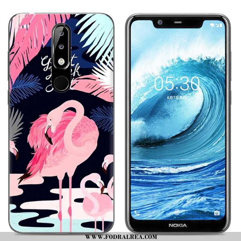 Fodral Nokia 5.1 Plus Kreativa Mobil Telefon, Skal Nokia 5.1 Plus Tecknat Målade Rosa