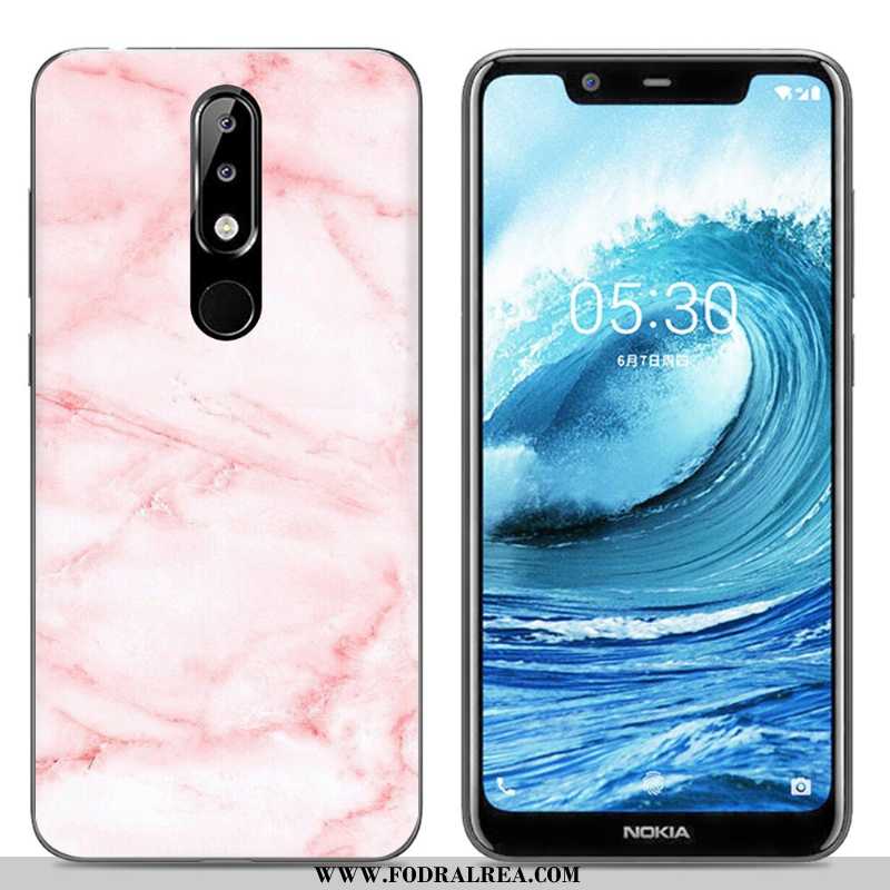 Fodral Nokia 5.1 Plus Kreativa Mobil Telefon, Skal Nokia 5.1 Plus Tecknat Målade Rosa