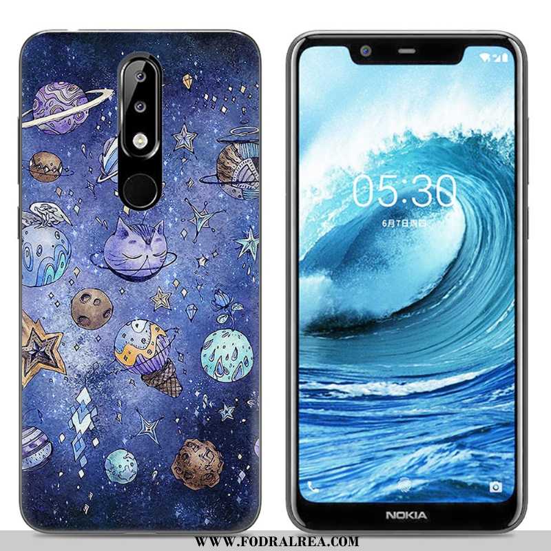 Fodral Nokia 5.1 Plus Kreativa Mobil Telefon, Skal Nokia 5.1 Plus Tecknat Målade Rosa