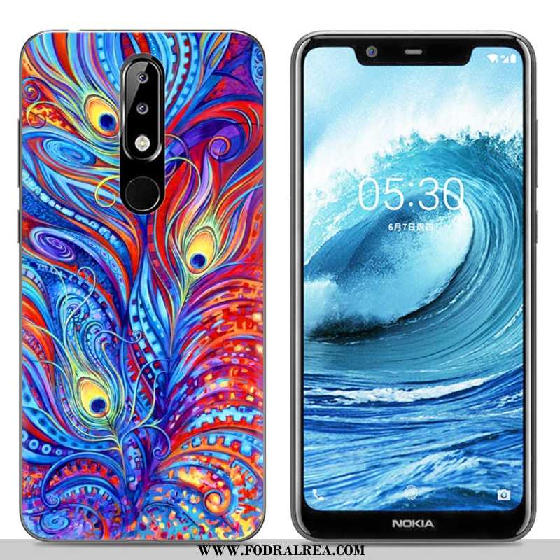 Fodral Nokia 5.1 Plus Kreativa Mobil Telefon, Skal Nokia 5.1 Plus Tecknat Målade Rosa