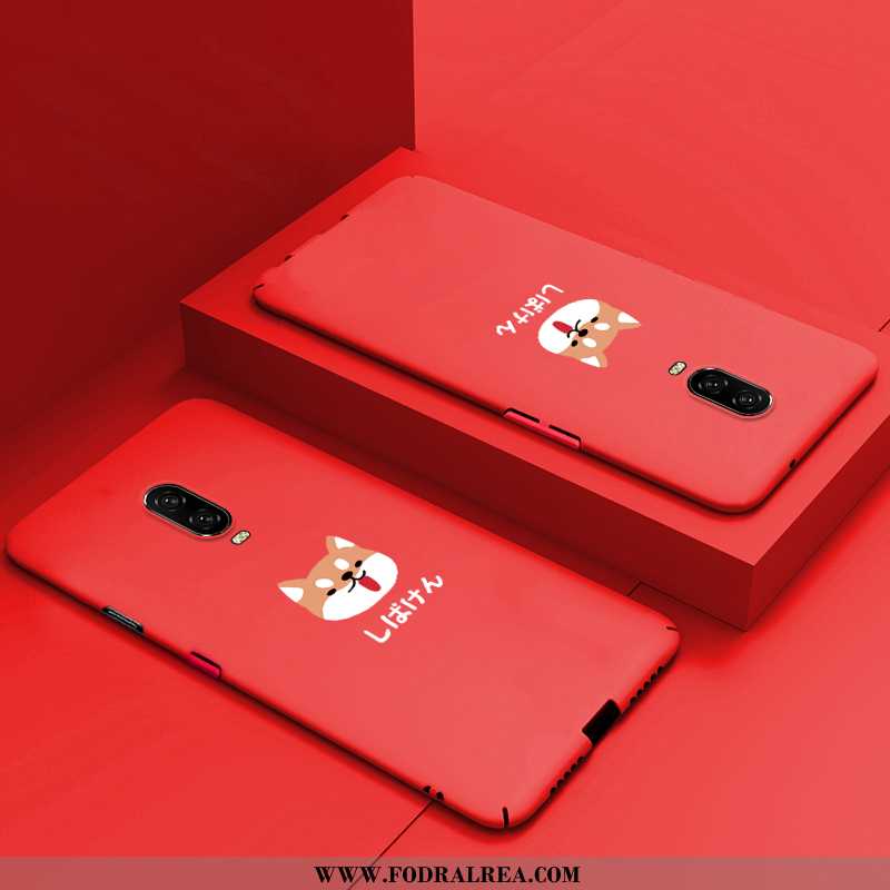 Fodral Oneplus 6t Kreativa Tunn Trend, Skal Oneplus 6t Tecknat All Inclusive Röd