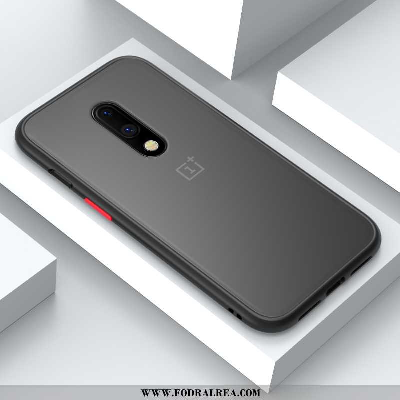 Fodral Oneplus 7 Nubuck Fallskydd Svart, Skal Oneplus 7 Personlighet Skydd Svarta