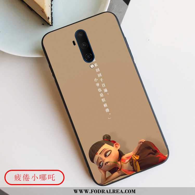 Fodral Oneplus 7t Pro Vacker Mjuk Silikon, Skal Oneplus 7t Pro Super Fallskydd Khaki