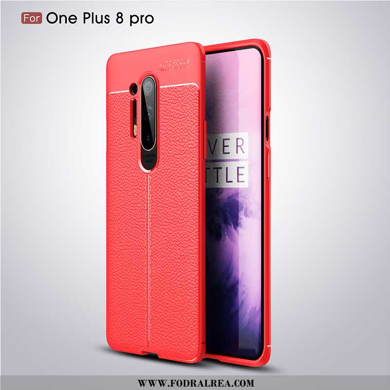 Fodral Oneplus 8 Pro Trend Mönster Mobil Telefon, Skal Oneplus 8 Pro Super Net Red Röd