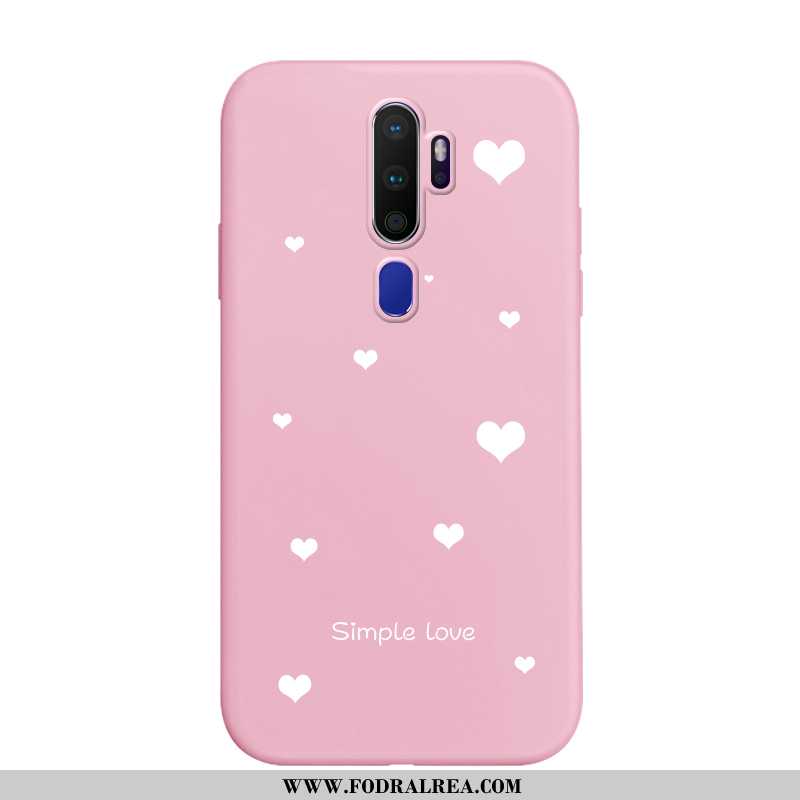 Fodral Oppo A5 2020 Silikon Rosa Älskar, Skal Oppo A5 2020 Tecknat Liten