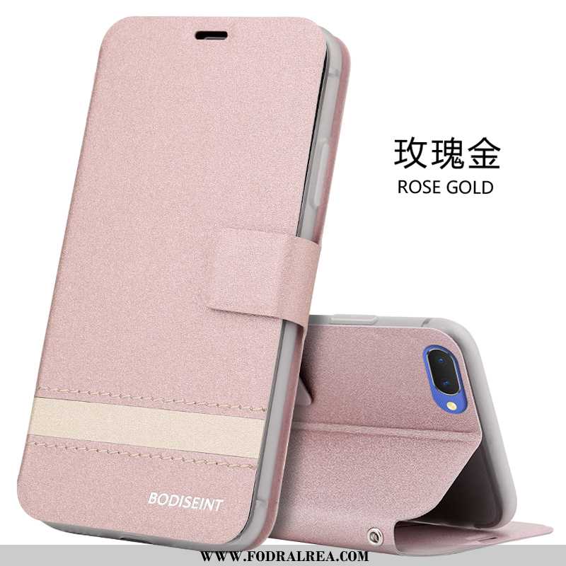 Fodral Oppo A5 Skydd Clamshell All Inclusive, Skal Oppo A5 Läderfodral Fallskydd Beige