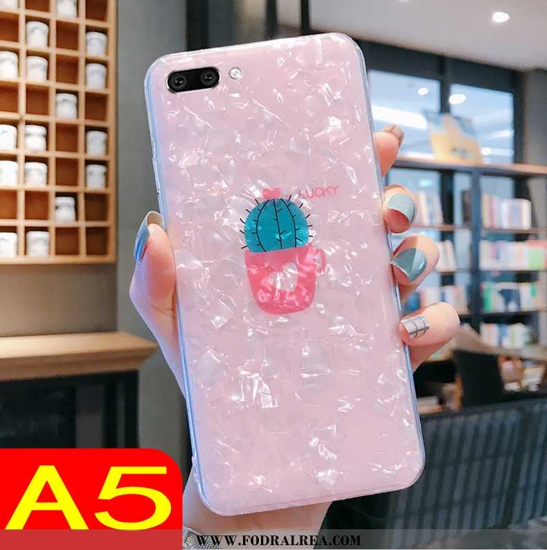 Fodral Oppo A5 Transparent Skal Mjuk, Oppo A5 Trend Mobil Telefon Rosa