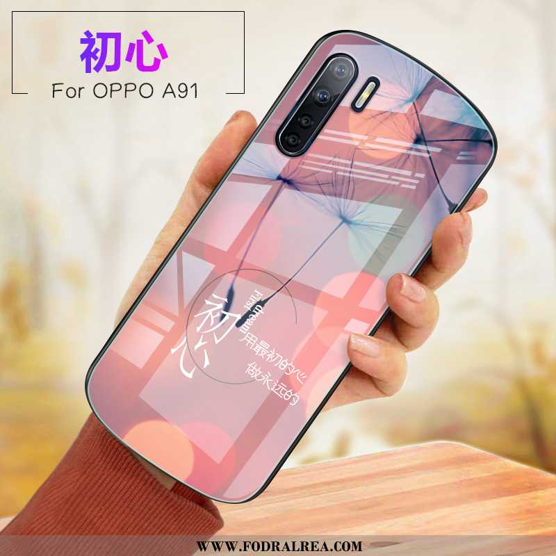 Fodral Oppo A91 Mjuk Fallskydd Fodral, Skal Oppo A91 Glas Rosa