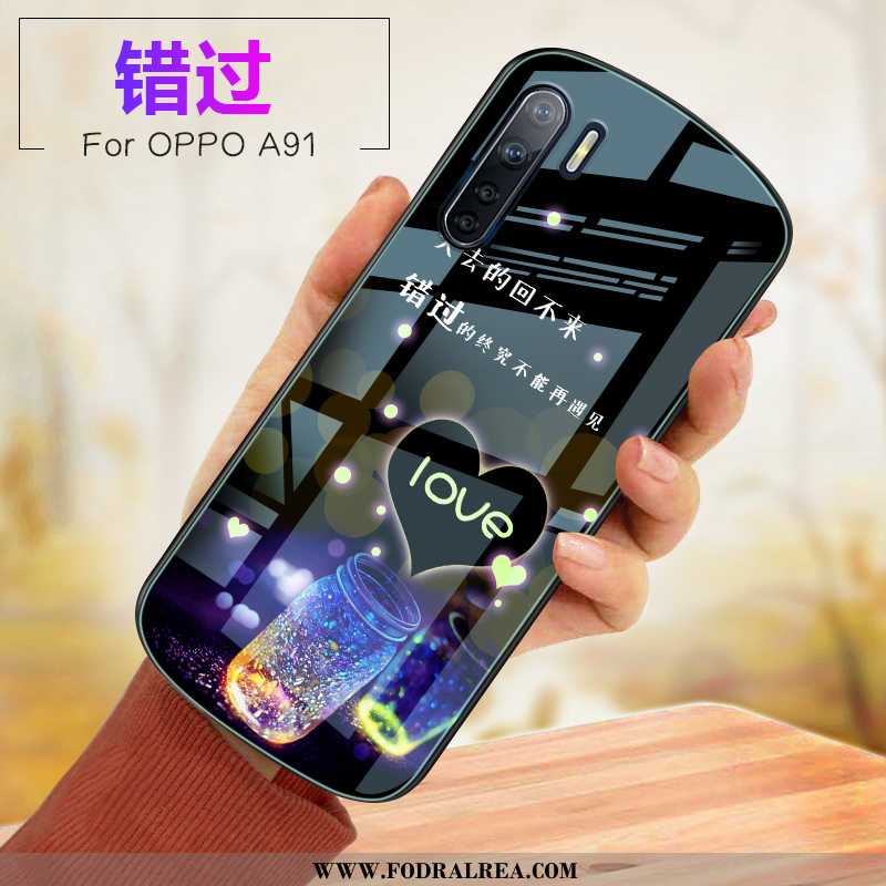 Fodral Oppo A91 Mjuk Fallskydd Fodral, Skal Oppo A91 Glas Rosa