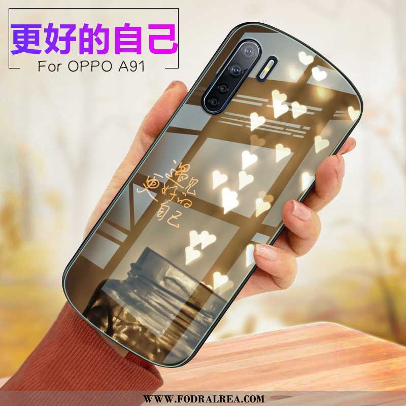 Fodral Oppo A91 Mjuk Fallskydd Fodral, Skal Oppo A91 Glas Rosa