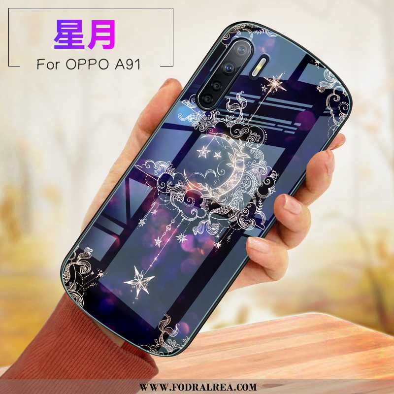 Fodral Oppo A91 Mjuk Fallskydd Fodral, Skal Oppo A91 Glas Rosa