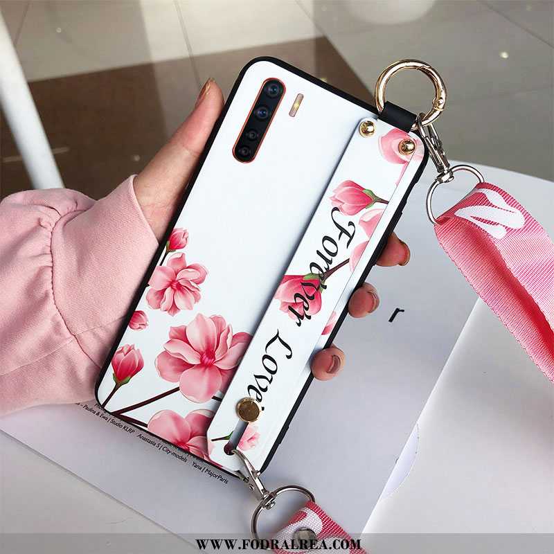 Fodral Oppo A91 Mode Skydd Liten, Skal Oppo A91 Hängsmycken Rosa