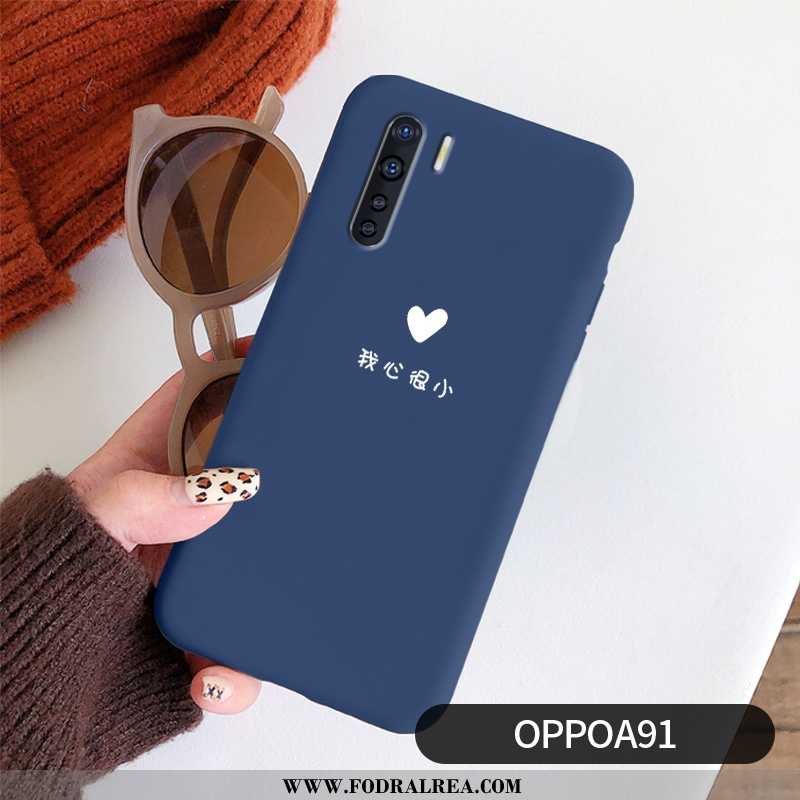 Fodral Oppo A91 Personlighet Par Skydd, Skal Oppo A91 Kreativa Super Mörkblå