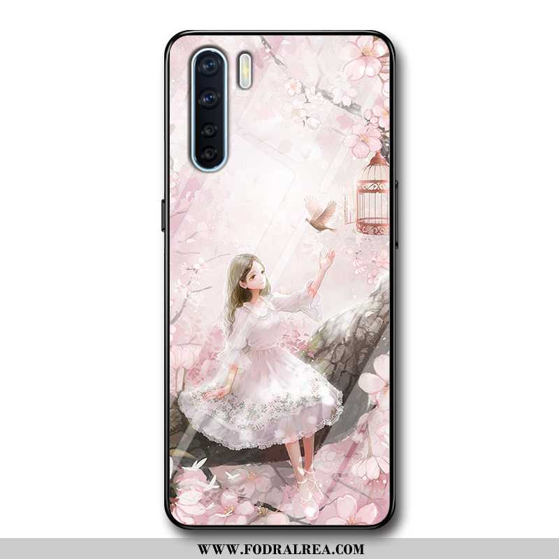 Fodral Oppo A91 Silikon Fallskydd Fodral, Skal Oppo A91 Skydd Personlighet Rosa