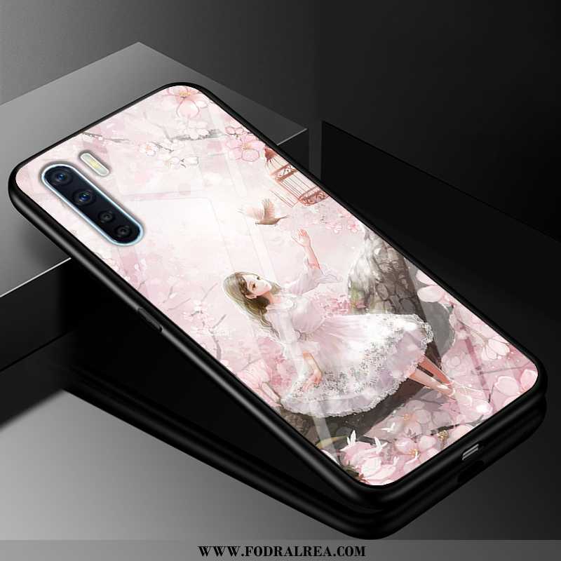 Fodral Oppo A91 Silikon Fallskydd Fodral, Skal Oppo A91 Skydd Personlighet Rosa