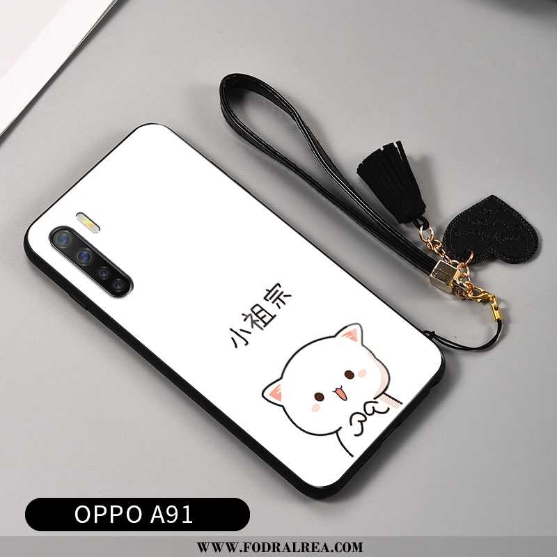 Fodral Oppo A91 Tunn Trend Spegel, Skal Oppo A91 Mjuk Fallskydd Svarta