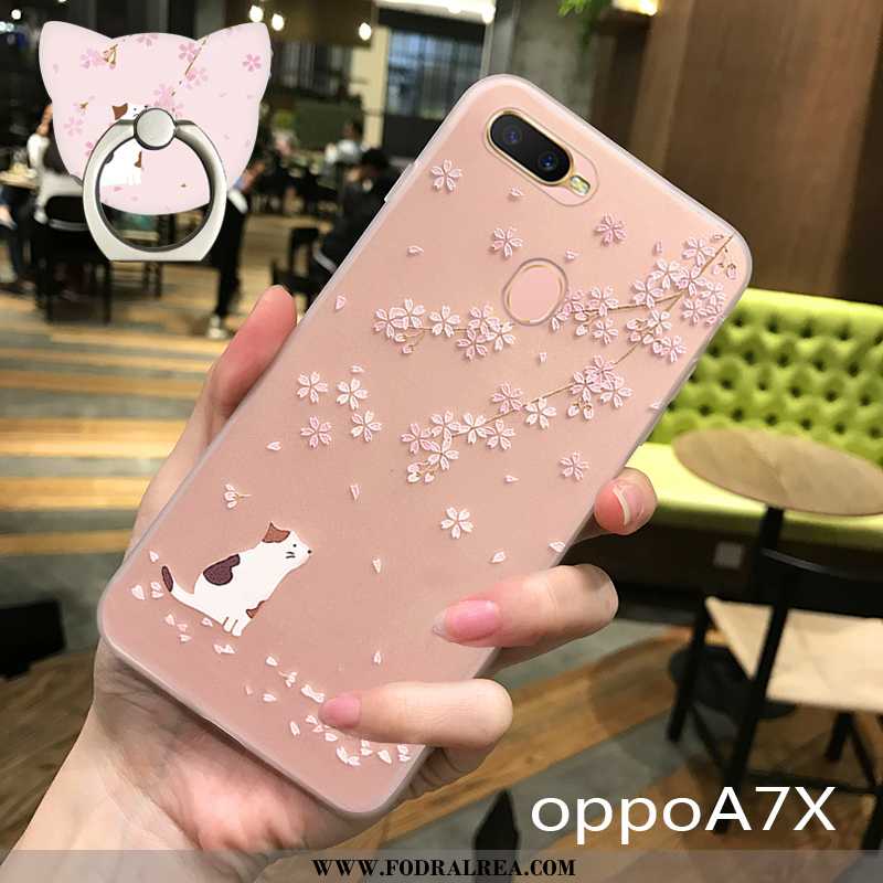 Fodral Oppo Ax7 Mjuk Liten Super, Skal Oppo Ax7 Transparent Mobil Telefon Rosa