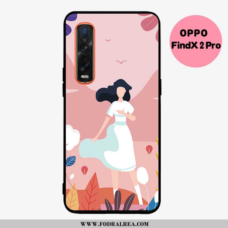 Fodral Oppo Find X2 Pro Nubuck Silikon All Inclusive, Skal Oppo Find X2 Pro Mjuk Liten Grön