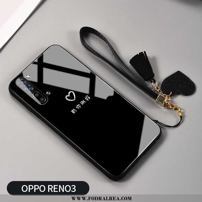 Fodral Oppo Reno 3 Kreativa Spegel, Skal Oppo Reno 3 Silikon Svarta