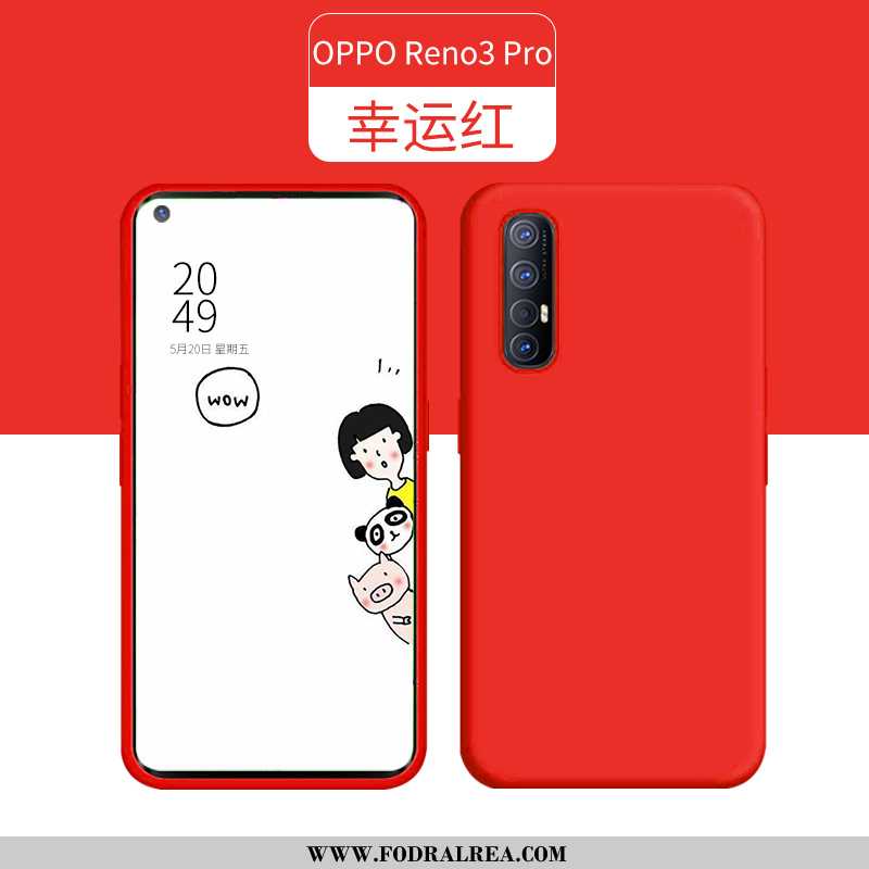 Fodral Oppo Reno 3 Pro Tunn Ny Grön, Skal Oppo Reno 3 Pro Silikon Fallskydd Grön