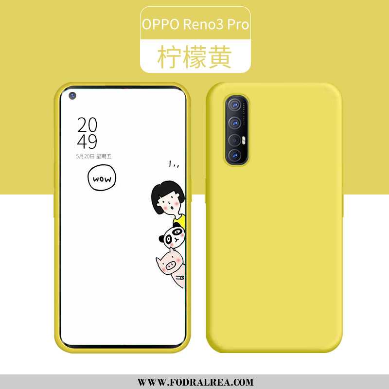 Fodral Oppo Reno 3 Pro Tunn Ny Grön, Skal Oppo Reno 3 Pro Silikon Fallskydd Grön