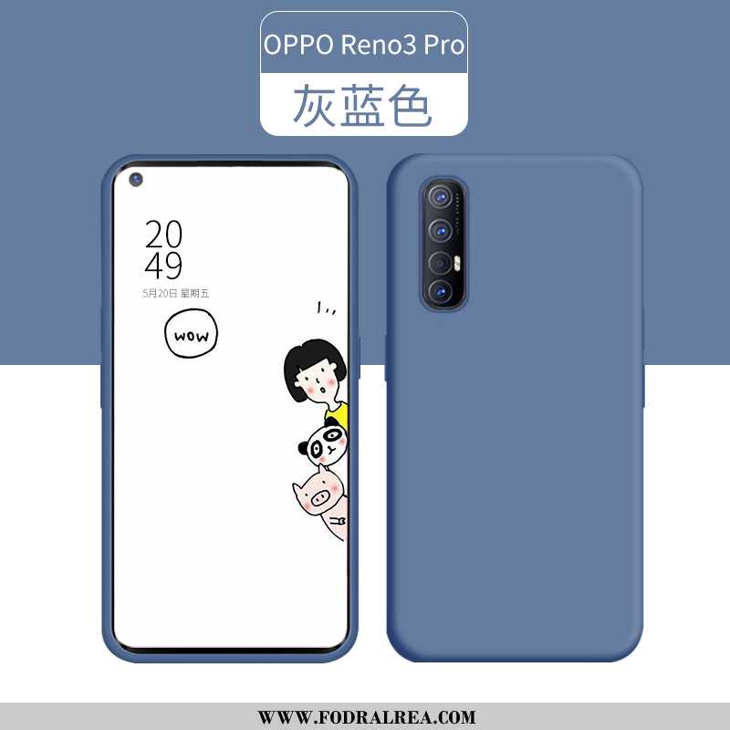 Fodral Oppo Reno 3 Pro Tunn Ny Grön, Skal Oppo Reno 3 Pro Silikon Fallskydd Grön