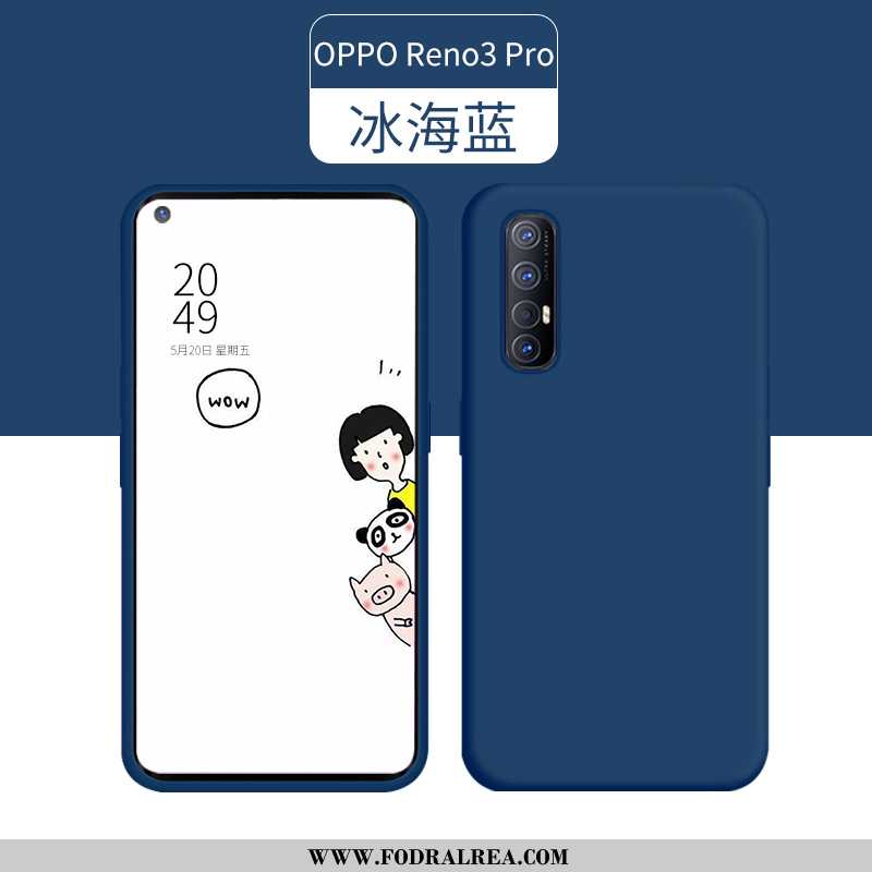 Fodral Oppo Reno 3 Pro Tunn Ny Grön, Skal Oppo Reno 3 Pro Silikon Fallskydd Grön