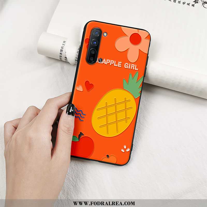 Fodral Oppo Reno 3 Vacker Net Red Mjuk, Skal Oppo Reno 3 Trend Orange