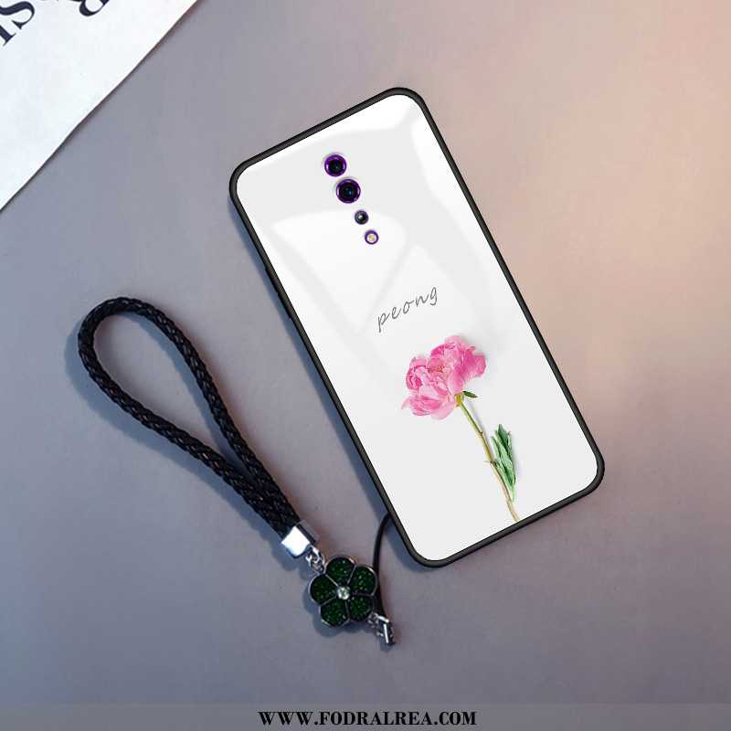 Fodral Oppo Reno Z Glas Skal Mjuk, Oppo Reno Z Trend Blommor Vita